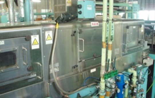 渡ケ島工場 洗浄機断熱材貼り付けによる電力削減
