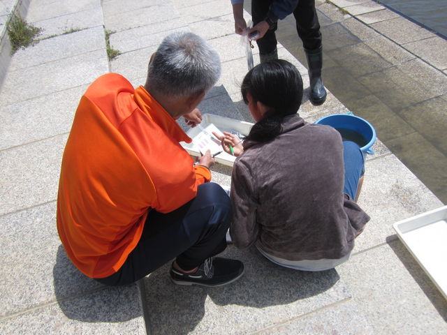 親子でCOD値の確認