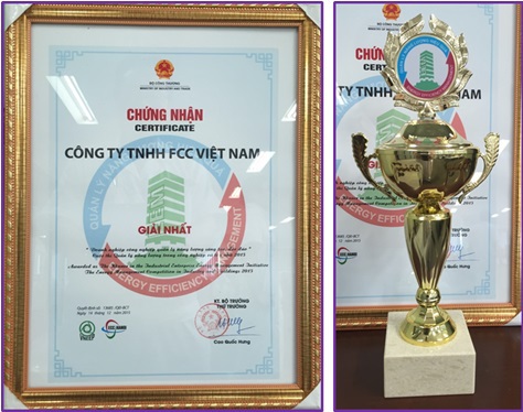 FCC (VIETNAM) CO., LTD.「クリエーティブエネルギー管理コンテスト」１位受賞