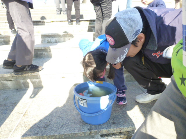 佐鳴湖の水のにおいはどうかな？