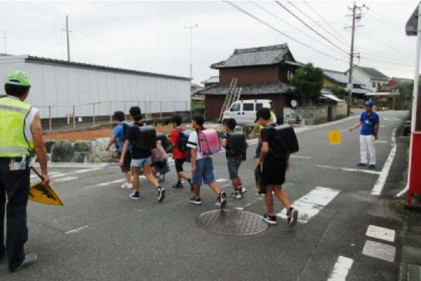 秋の交通安全運動の様子