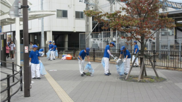 白子駅周辺清掃ボランティア活動