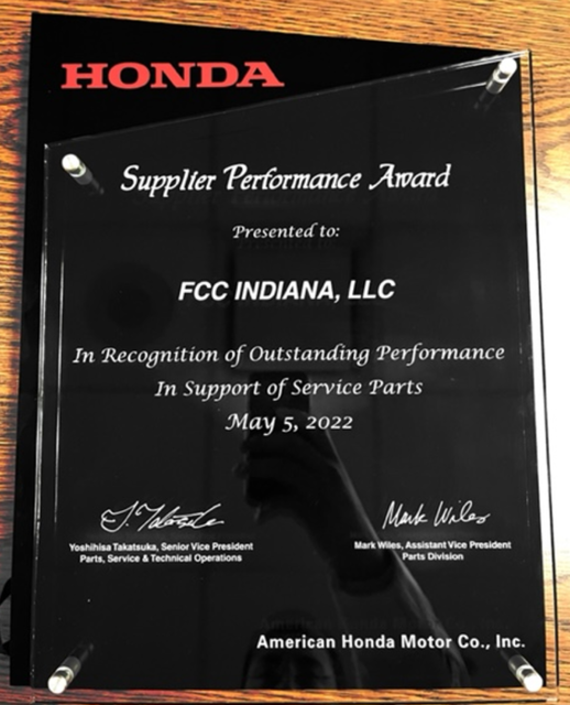 ２．Supplier Performance Award